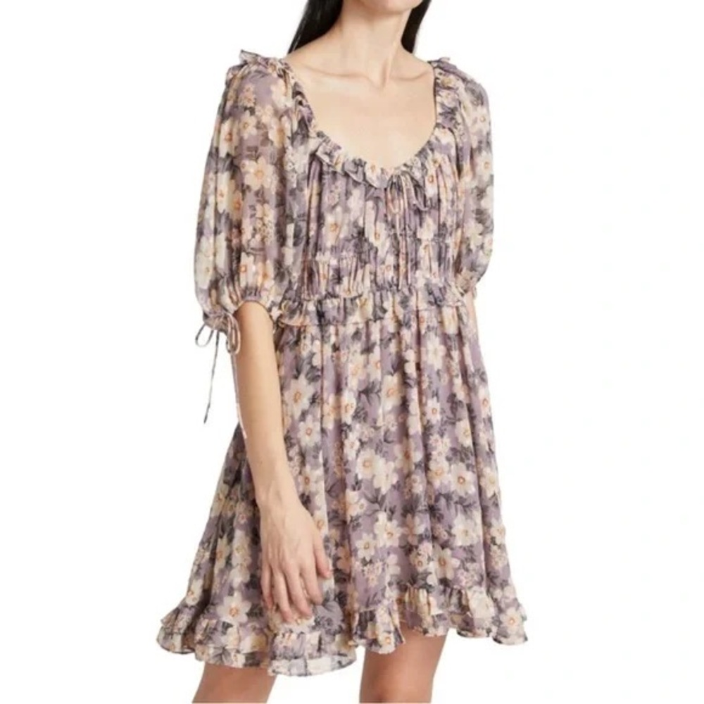 En Saison Peasant Ruffle Dress